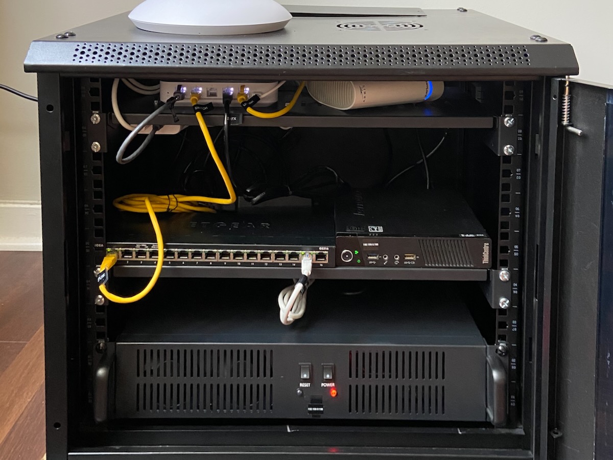 The NAS in its new home.
